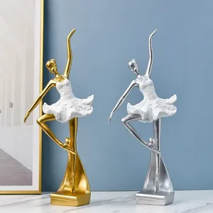 Figura de Bailarina al por Mayor, Estatua de Bailarina de Ballet, Escultura de Resina de Bailarina, <span class=keywords><strong>Objetos</strong></span> Decorativos Artísticos para la Decoración de la Sala de Estar - Product Image 1