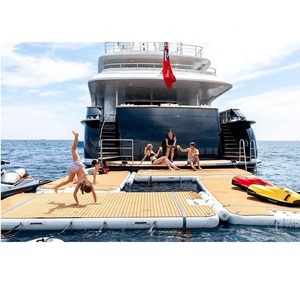 <strong>Pool</strong> Float Water Play Equipment Lounges <strong>Floating</strong> Island with Removable Tent <strong>Inflatable</strong> <strong>Floating</strong> Lounge <strong>Sofa</strong> for Yacht Boat - Product Image 3