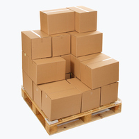 Boîte en carton ondulé portable et écologique sur mesure (3/5/7 couches) avec gaufrage et papier kraft pour l'expédition