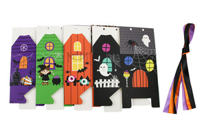 กล่องของขวัญฮาโลวีนรูปบ้าน กล่องกระดาษใส่ขนมพร้อมริบบิ้นผ้าซาติน กล่องขนมบ้านผีสิง สำหรับงานปาร์ตี้ Trick or Treat ขายส่ง - Product Image 3