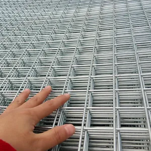 Hot dipped galvanis 2x2 panel pagar kawat las 6mm Ukuran lembaran kawat jala lasan