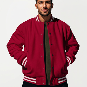 Vestes universitaires pour hommes, vente en gros, blousons bomber personnalisables, vestes de baseball pour hommes - Product Image 1