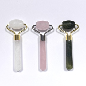 ลูกกลิ้งนวดหน้าขนาดเล็กทำจากควอตซ์โรส - Product Image 2