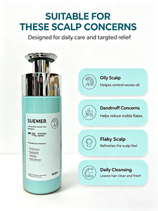 SUEMER Shampoo Antiforfora al 1% <span class=keywords><strong>di</strong></span> <span class=keywords><strong>Solfuro</strong></span> <span class=keywords><strong>di</strong></span> <span class=keywords><strong>Selenio</strong></span> 300ml, Controllo Oleosità, Cura del Cuoio Capelluto Pruriginoso e Scamosciato - Product Image 6