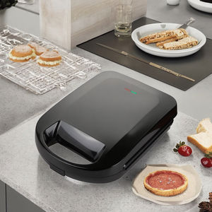 3 em 1 aço inoxidável elétrico sanduíche Waffle Maker <span class=keywords><strong>Grill</strong></span> Press com placas intercambiáveis para uso doméstico garagem ao ar livre - Product Image 3