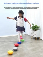 Ballon en PVC demi-cercle pour l'intégration sensorielle, l'équilibre, le yoga, la relaxation musculaire et le massage des pieds pour enfants