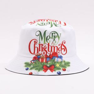 Sombrero de Pescador Navideño de Alta Calidad con Estampado Digital, Reversible, con Diseño de Papá Noel y Muñeco de Nieve, para Fiestas Festivas y Protección Solar - Product Image 5