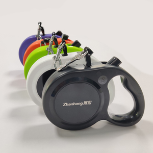Correa retráctil automática para entrenamiento de mascotas, correas de tracción extensibles de nailon negro, venta al por mayor - Product Image 5