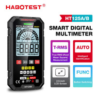 HABOTEST HT125A/B Multimeter Digital Layar Besar Otomatis Penuh Anti-Bakar Multifungsi T-RMS Tombol