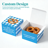 Boîte à biscuits personnalisée avec logo imprimé, emballage de boulangerie avec boîte en papier pour biscuits
