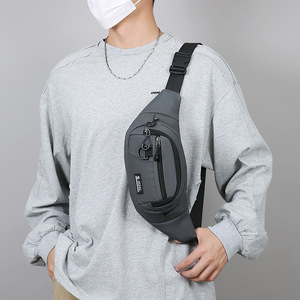 S Sports Men's Waist Bag Gray Multi Layer Waterproof Outdoor Chest Pack for Daily Commute Cycling - Product Image 2
