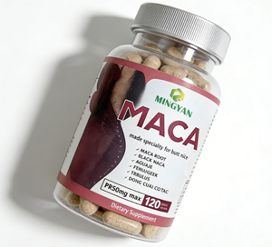 Cápsulas de Raíz de Maca Orgánica OEM/ODM, Vegetarianas, Sin Gluten, Sin Azúcar, Suplemento Herbal para Adultos, para Levantar y Mejorar los Glúteos - Product Image 4