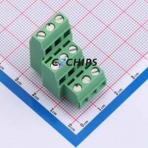 1723292 Screw Terminal Block Through hole Component (THT),P=5.08mm Connector 5.08mm Green Through Hole 9P - Product Image 1