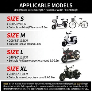 <span class=keywords><strong>Telo</strong></span> Coprimoto Elettrico/E-Bike Impermeabile e Antipolvere Rinforzato - Fornitura Esclusiva Transfrontaliera Varie Misure - Product Image 3