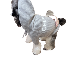 하이 칼라 코튼 친환경 모던 프린트 겨울/봄 강아지 후드티 프렌치 불독 요크셔 테리어 귀여운 2발 의류 - Product Image 5