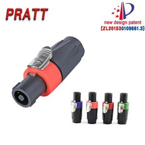 Conector de Altavoz <span class=keywords><strong>PRATT</strong></span> de 4 Pines, Conector Speakon Impermeable, Conector Eléctrico DIN para Amplificador, Hecho de Plástico - Product Image 3