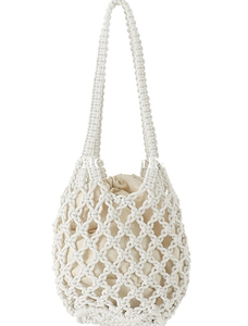 2024 nueva moda grande verano playa ganchillo bolso de mano elegantes bolsas de malla para salidas a la playa - Product Image 6