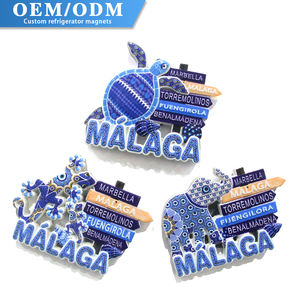 Imanes Promocionales de Resina con Impresión de Mosaico Personalizados, España, Relieve Pintado a Mano en 3D, Imán Ecológico para Refrigerador con Forma de Gecko/Tortuga - Product Image 3