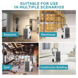 Euhomey 160 Pints Commercial <b>Dehumidifier</b> With Pump And Drain Hose For Basement Use - Product Image 6