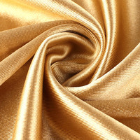 Tissu satiné liquide brillant en polyester 100% au mètre Caractéristique de mémoire pour doublure de vêtements et de robes