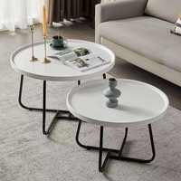 Table basse pliable Yartu personnalisée, durable, écologique, moderne, avec plateau en métal et bois, gain de place, hauteur réglable, rangement facile