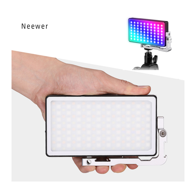 Neewer 4300mah Battery Led Photo Video Light Full Color Portable Fill Panel Pocket Rgb Led Light For Livestream