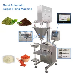 Distributeur semi-automatique de sacs de poudre 1kg 2kg Machine de remplissage de vis de farine pour la boulangerie Machine pour aliments Film de papier plastique Options de verre - Product Image 6