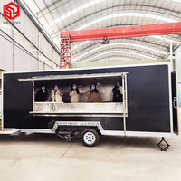 Remorque de kiosque alimentaire Mobile personnalisé en plein air USA camion de crème glacée camion de tacos café Van petit camion de restauration rapide remorque de nourriture