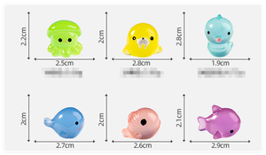 Bombe da Bagno per Bambini a Forma di <span class=keywords><strong>Animali</strong></span> Marini: Stelle Marine, Squali, Conchiglie, Coralli, Anatre in Resina Luminosa - Product Image 2