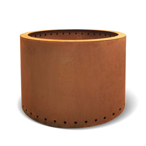 Barbacoa de hoguera de acero Corten 2 en 1 para cocinar al aire libre y decoración de jardín - Product Image 2