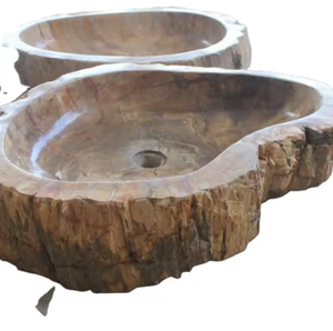 Natural Stone Hand Wash <b>Basin</b> and Sink Oval Traditional Design Easy Clean Dark Grey Custom Size for Bathroom & Kitchen - Product Image 6