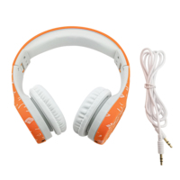 Headphone Anak-Anak Berkualitas dengan Antarmuka 3.5mm, Headphone Berkabel yang Lucu dan Dipatenkan untuk Anak Laki-Laki dan Perempuan, Hadiah Natal yang Sempurna