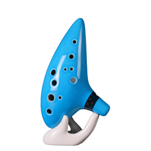 <span class=keywords><strong>Flauta</strong></span> de cerámica de doce agujeros con llave en C de <span class=keywords><strong>tenor</strong></span>: un instrumento musical chino tradicional - Product Image 1