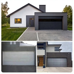 Puerta de Garaje Seccional Moderna con Panel Plano, Doble Capa de Acero, Aislamiento de Espuma de PU, Certificación CE, Color <span class=keywords><strong>Antracita</strong></span>, Estilo Contemporáneo para Villa - Product Image 5