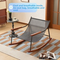Fauteuil inclinable et berçant individuel rembourré de luxe léger pour salon et balcon de maison de location