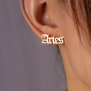 Hainon-pendientes de botón del zodiaco para mujer y niña, joyería, regalo de cumpleaños, 12 - Product Image 4