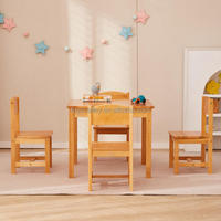Ensemble table et chaise d'étude pour enfant en bois, design moderne pour chambre, salon et école, caractéristiques de sécurité et écologiques
