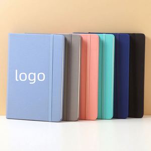 Pu <b>Leather</b> A5 Size Financial Custom Hardcover logo Embossed Custom Notebooks with 200 Pages - Product Image 1