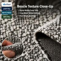 Tissu d'ameublement bouclé personnalisé en gros, aspect laine, doux et chaud, pour canapé, banquette, coin lecture, et usage domestique
