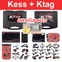 Herramientas de Programación de ECU KESS V2 V5.017 Versión EU Roja Online 2.80 y K-TAG 7.020 2.25 KTAG OBD2 Chip Tuning Programador de ECU KESS KTAG