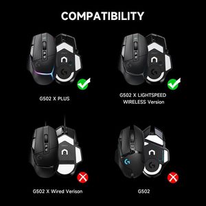 สติกเกอร์ติดเท้าเมาส์สำหรับ <span class=keywords><strong>logitech</strong></span> แผ่นกระจกนิรภัยแบบเรียบแผ่น G502XPlus G502X กันลื่นสำหรับเล่นเกมมีในสต็อก - Product Image 4