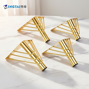 <span class=keywords><strong>Patas</strong></span> <span class=keywords><strong>de</strong></span> Sofá Modernas Triangulares <span class=keywords><strong>de</strong></span> Metal Dorado, <span class=keywords><strong>Patas</strong></span> <span class=keywords><strong>de</strong></span> Sofá Metálicas para Muebles <span class=keywords><strong>de</strong></span> Oficina y Edificios - Product Image 2