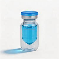 Flacons en verre pharmaceutiques transparents de 2 ml, 3 ml, 5 ml, flacons stériles pour injection avec bouchon en caoutchouc