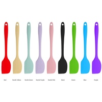 Spatules en silicone colorées de qualité alimentaire supérieure, antiadhésives, résistantes à la chaleur et durables pour la cuisine, la pâtisserie et la cuisson des gâteaux