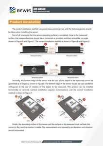 Sistema de Referência de Altitude e Direção BWSENSING AHRS BW-AH500 Alta Precisão Saída de 0,<span class=keywords><strong>3</strong></span> Graus Sensores RS232 RS485 TTL - Product Image 3