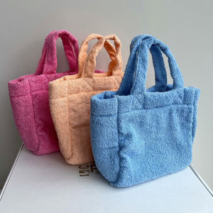 Serviette éponge avec logo de taille personnalisée pour femmes petit sac fourre-tout spacieux en <span class=keywords><strong>tissu</strong></span> éponge pour femmes avec <span class=keywords><strong>motif</strong></span> de broderie - Product Image 3