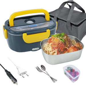 กล่องข้าวไฟฟ้าอัพเกรดปี 2025 ความจุ 1.5 ลิตร เครื่องอุ่นอาหารแบบพกพา 60 วัตต์ สำหรับใช้ในรถยนต์และที่บ้าน - Product Image 2