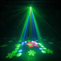 Lampu Panggung LED 3-in-1 Efek Beam Laser Strobe Flash Light Bee Eye Par Light Remote Control Sound-Activated DJ Disco Party Lights