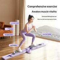 Appareil de ski détachable pour amincir les jambes, entraîneur musculaire du plancher pelvien, équipement d'exercice aérobique pliable en plastique pour la remise en forme à domicile