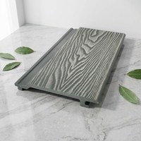 Revêtement mural extérieur en WPC gaufré 156x21mm, grain de bois, imperméable, résistant à la décoloration, bardage composite, fourniture directe d'usine OEM